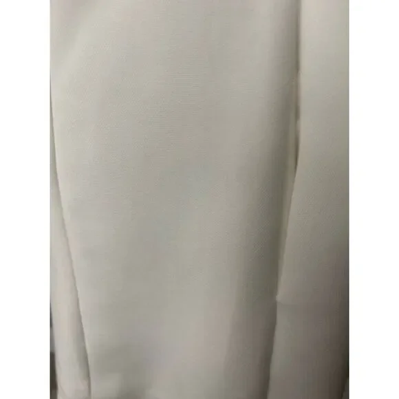 Zara Women's White Sleeveless Faux Pearl Beaded Detail A-Line Mini Dress Size M - Picture 8 of 10